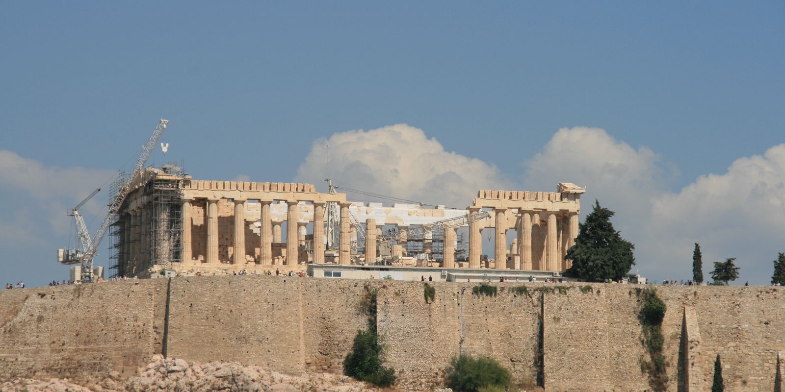 Die Akropolis, von unserem Büro aus gesehen